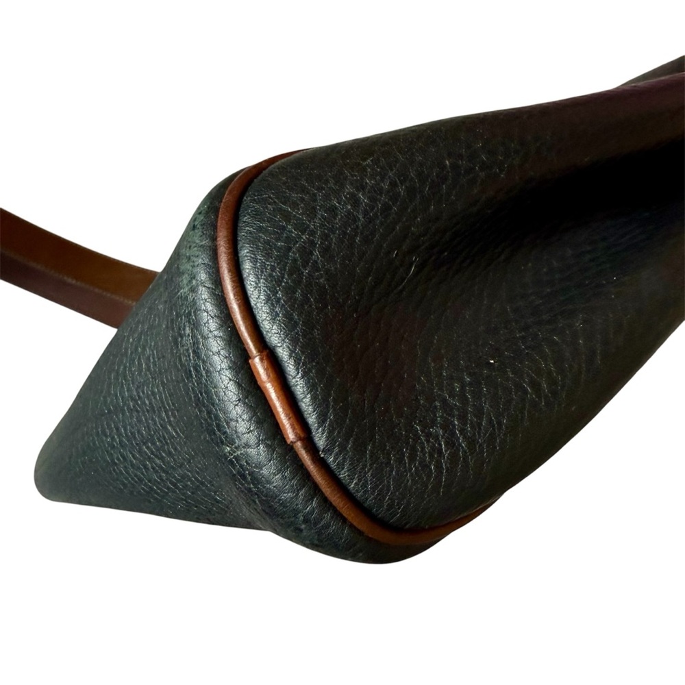 Dooney & Bourke black leather AWL drawstring close sling bucket bag classic - Picture 11 of 12